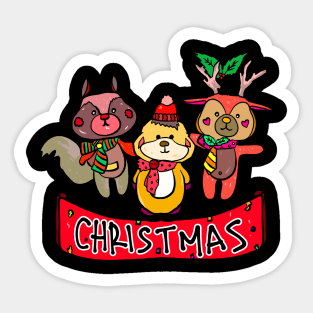 cute christmas doll Sticker